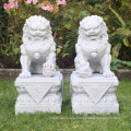 chinese stone carving marble handcarved fu dog statues